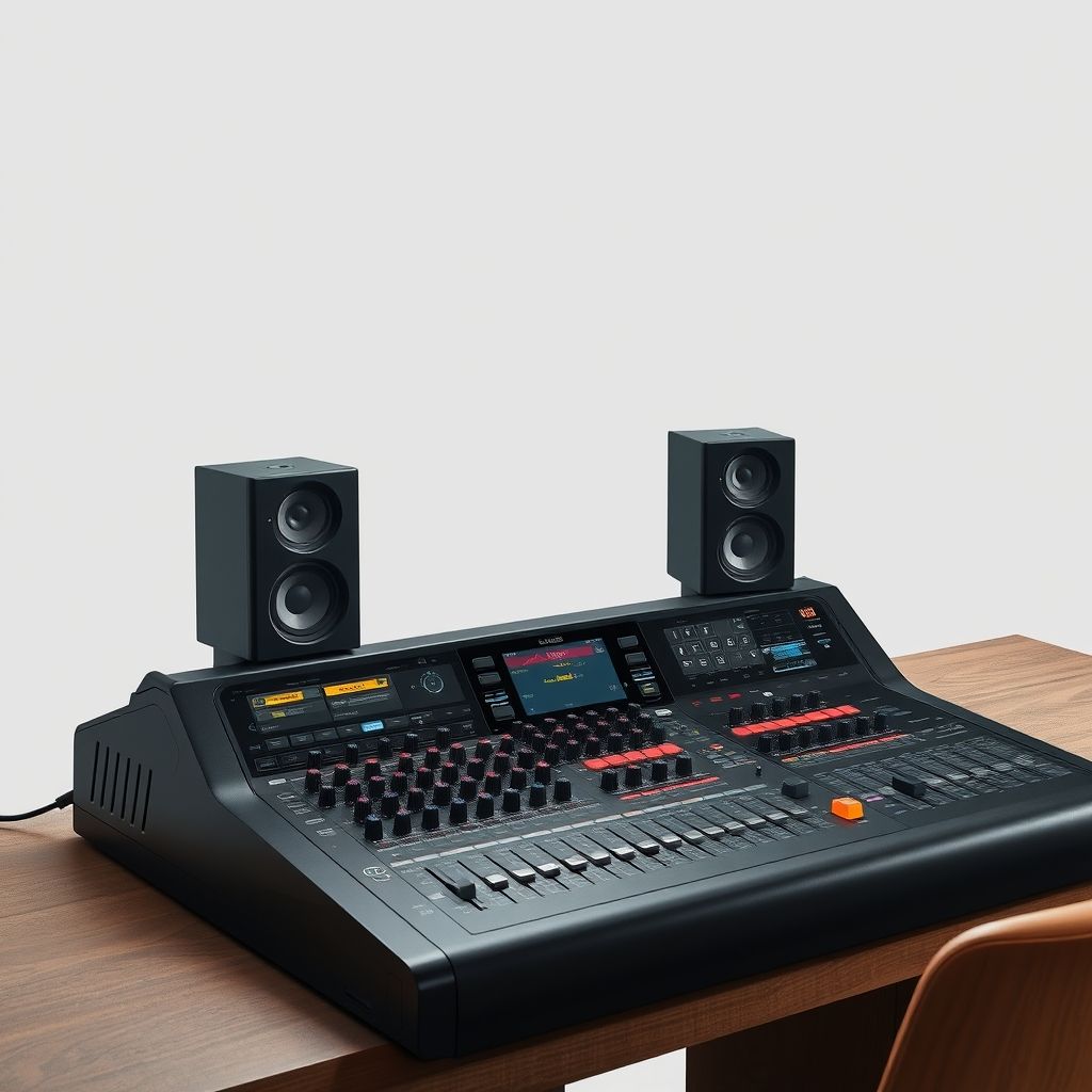Console de mixage analogique